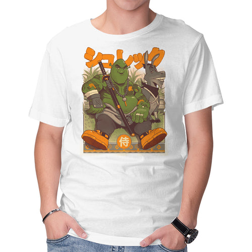 Samurai Shurekku – Movie Graphic T-Shirt in white, product display