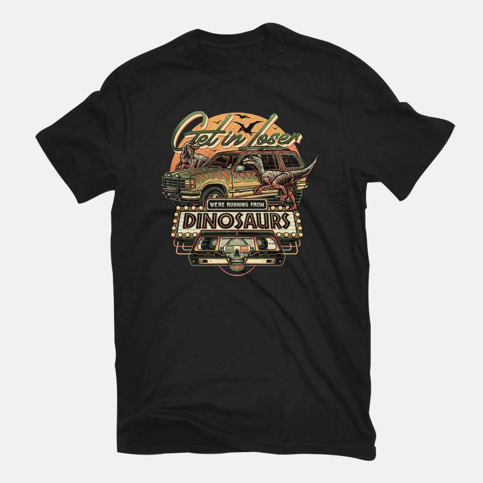 Running From Dinosaurs – Movie Graphic T-Shirt