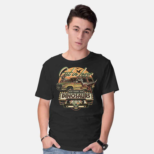 Running From Dinosaurs – Movie Graphic T-Shirt