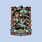 The Goblin King – Fantasy Graphic T-Shirt design artwork for blue graphic T-shirt