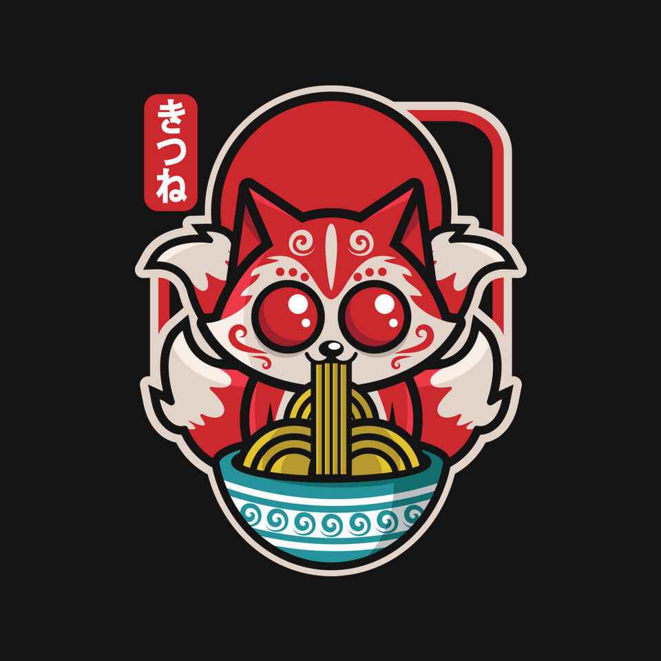 Kute Kitsune – Animal Graphic T-Shirt