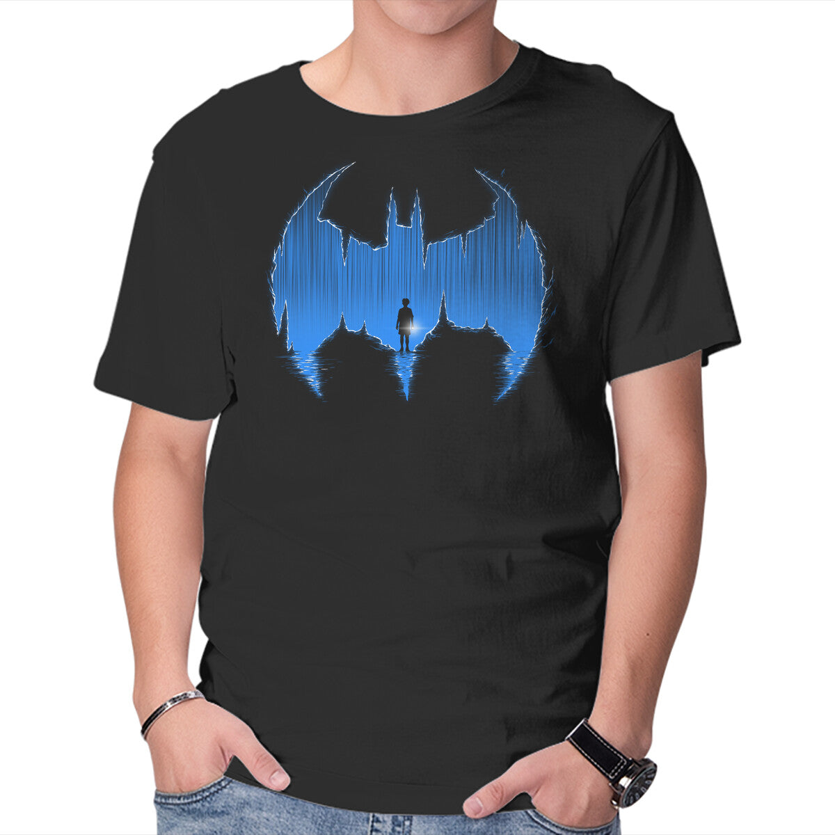 Bat Cave – Movie Graphic T-Shirt in black, product display