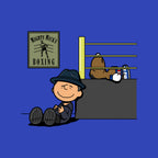 Boxing Nuts – Movie Graphic T-Shirt design artwork for royal blue graphic T-shirt