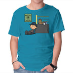 Boxing Nuts – Movie Graphic T-Shirt in turquoise, product display