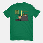 Boxing Nuts – Movie Graphic T-Shirt in green, flat-lay product view