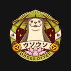 Odder Otter – Gaming Graphic T-Shirt design artwork for black graphic T-shirt