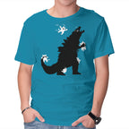 Ouch! – Cat Graphic T-Shirt in turquoise, product display
