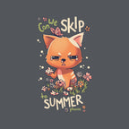 Skip To Summer – Cat Graphic T-Shirt design artwork for charcoal graphic T-shirt