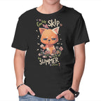 Skip To Summer – Cat Graphic T-Shirt in black, product display