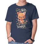 Skip To Summer – Cat Graphic T-Shirt in navy, product display