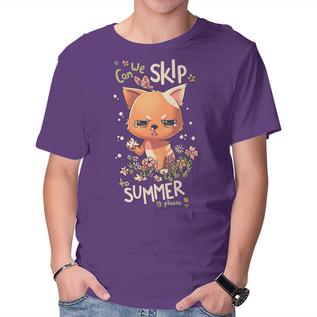 Skip To Summer – Cat Graphic T-Shirt in purple, product display