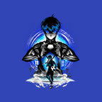 Ace Player Of Blue Lock – Anime Graphic T-Shirt design artwork for royal blue graphic T-shirt
