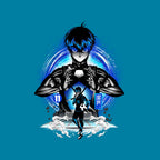 Ace Player Of Blue Lock – Anime Graphic T-Shirt design artwork for turquoise graphic T-shirt