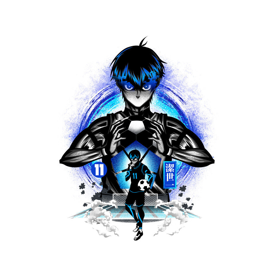 Ace Player Of Blue Lock – Anime Graphic T-Shirt design artwork for white graphic T-shirt