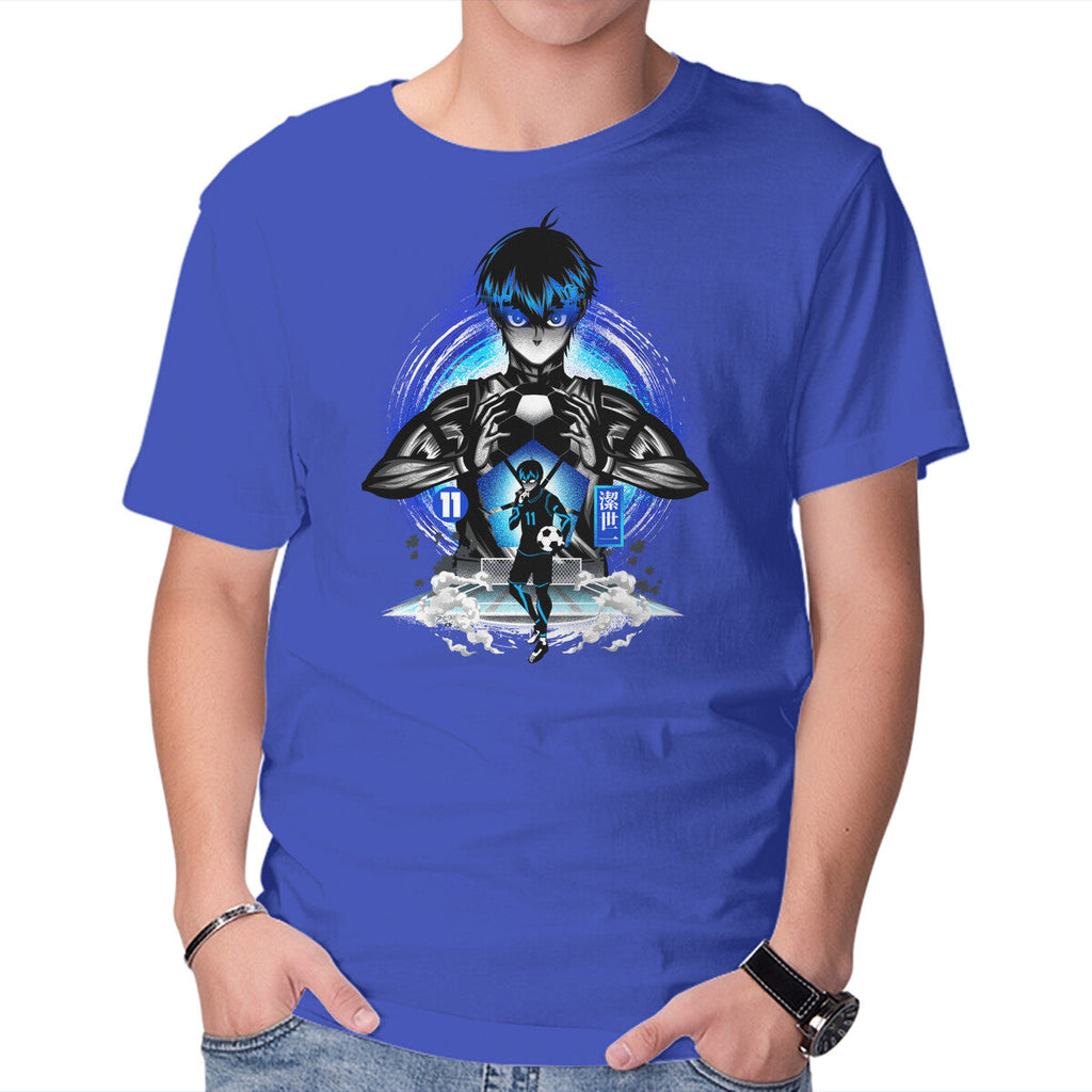 Ace Player Of Blue Lock – Anime Graphic T-Shirt in royal blue, product display