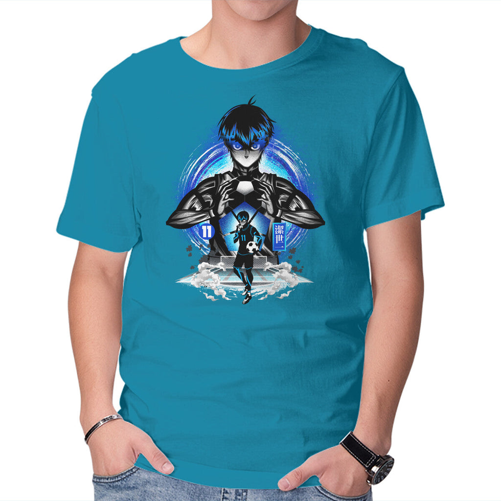 Ace Player Of Blue Lock – Anime Graphic T-Shirt in turquoise, product display