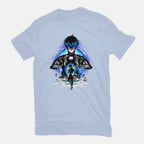 Ace Player Of Blue Lock – Anime Graphic T-Shirt in blue, flat-lay product view