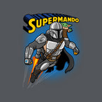 Supermando – Sci-Fi Graphic T-Shirt design artwork for charcoal graphic T-shirt