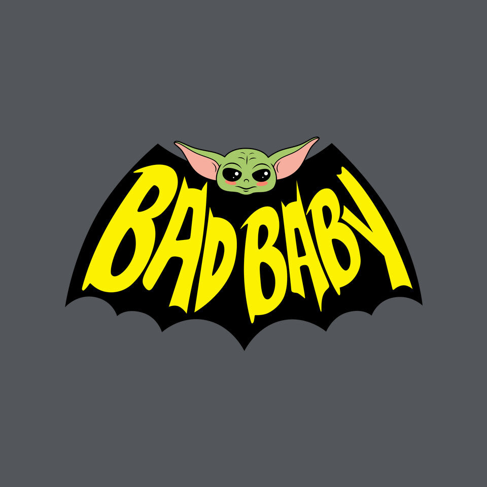 Bat Baby – Sci-Fi Graphic T-Shirt design artwork for charcoal graphic T-shirt