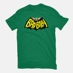Bat Baby – Sci-Fi Graphic T-Shirt in green, flat-lay product view