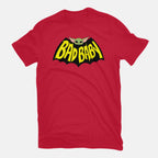 Bat Baby – Sci-Fi Graphic T-Shirt in red, flat-lay product view