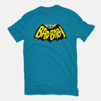 Bat Baby – Sci-Fi Graphic T-Shirt in turquoise, flat-lay product view