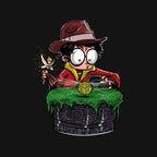 Indiana Potter – Movie Graphic T-Shirt design artwork for black graphic T-shirt