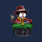Indiana Potter – Movie Graphic T-Shirt design artwork for navy graphic T-shirt