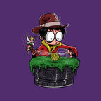Indiana Potter – Movie Graphic T-Shirt design artwork for purple graphic T-shirt
