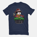 Indiana Potter – Movie Graphic T-Shirt in navy, flat-lay product view