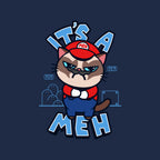 It's A Meh – Gaming Graphic T-Shirt design artwork for navy graphic T-shirt