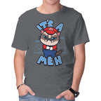 It's A Meh – Gaming Graphic T-Shirt in charcoal, product display