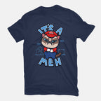 It's A Meh – Gaming Graphic T-Shirt in navy, flat-lay product view