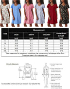 Ekouaer 2 Pack Nightshirts Comfy Soft Pajama Sleep Dress