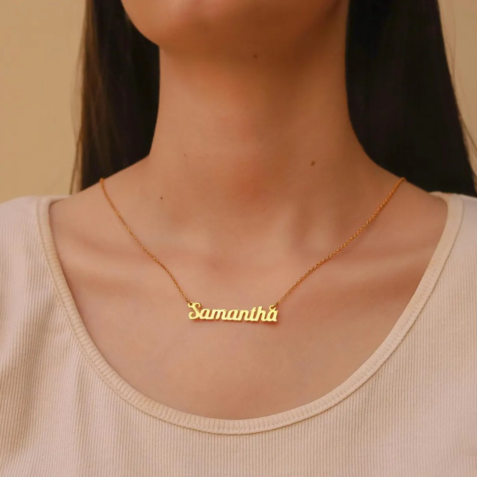 14K Gold Name Necklace,Personalized Jewelry,Custom Gold Necklace,Gift For Her,Personalized Necklace,Gift for Mom,Necklace for Her