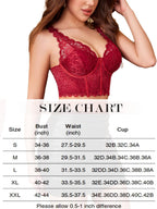 Underwire Tops Push Up Bustier No Padded