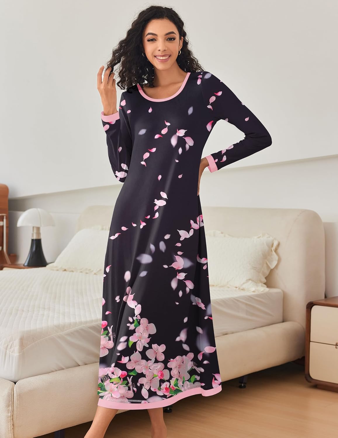 Long Sleeve Full Length Long Nightshirt (US Only)