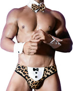 Men's Gentleman Tuxedo Lingerie Set Bowknot Cosplay Briefs