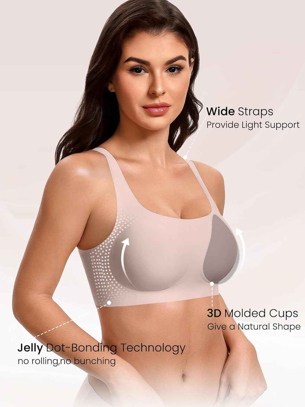 Wireless Bra No Underwire Jelly Bras