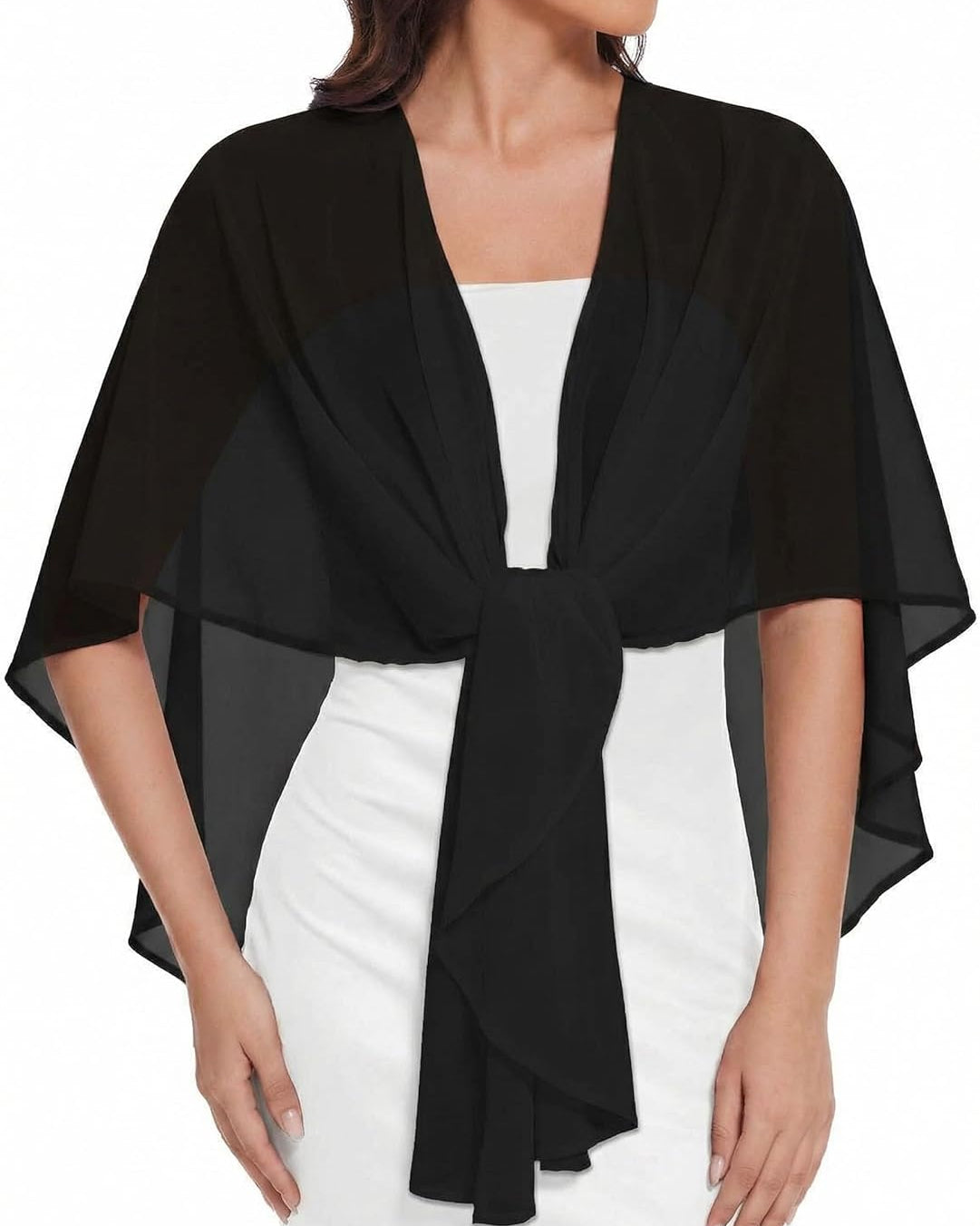 Sheer Chiffon Shawl Wrap ?¡ìC Elegant Scarf Cover Up