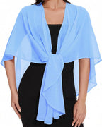 Sheer Chiffon Shawl Wrap ?¡ìC Elegant Scarf Cover Up