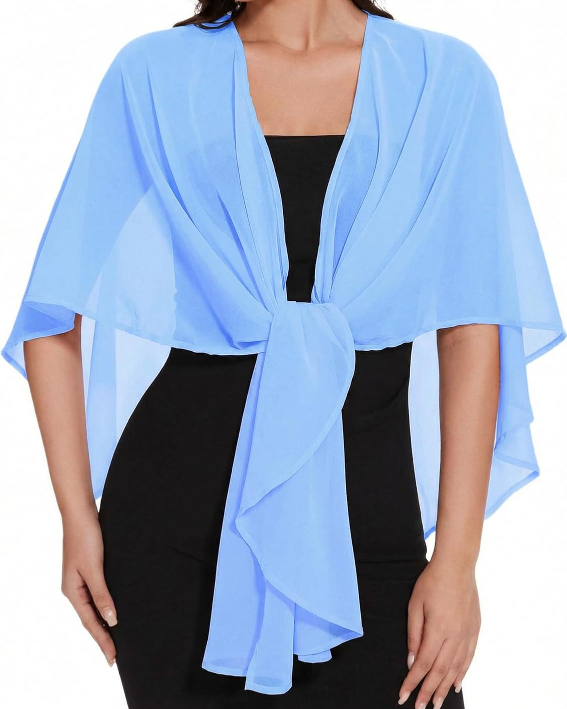 Sheer Chiffon Shawl Wrap ?¡ìC Elegant Scarf Cover Up