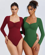 Sweetheart Neckline Bodysuit Tops