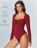 Sweetheart Neckline Bodysuit Tops