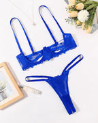 Lace Bra and Panty Underwire Lingerie Set