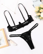 Lace Bra and Panty Underwire Lingerie Set