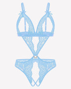 Lace Deep V Teddy Bodysuit