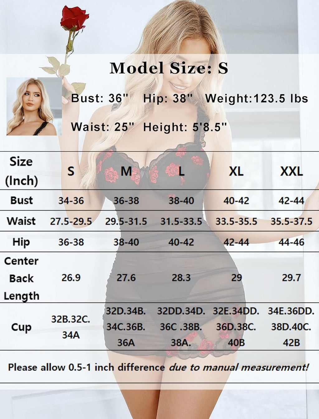 Mesh Lace Chemise Floral Dress