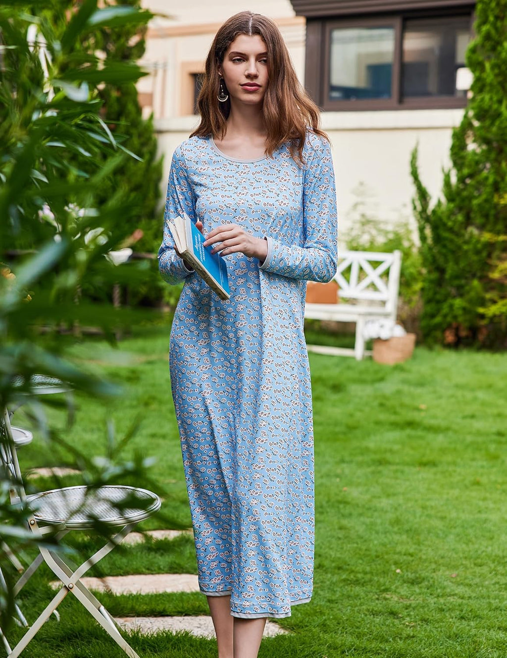 Long Sleeve Full Length Long Nightshirt (US Only)