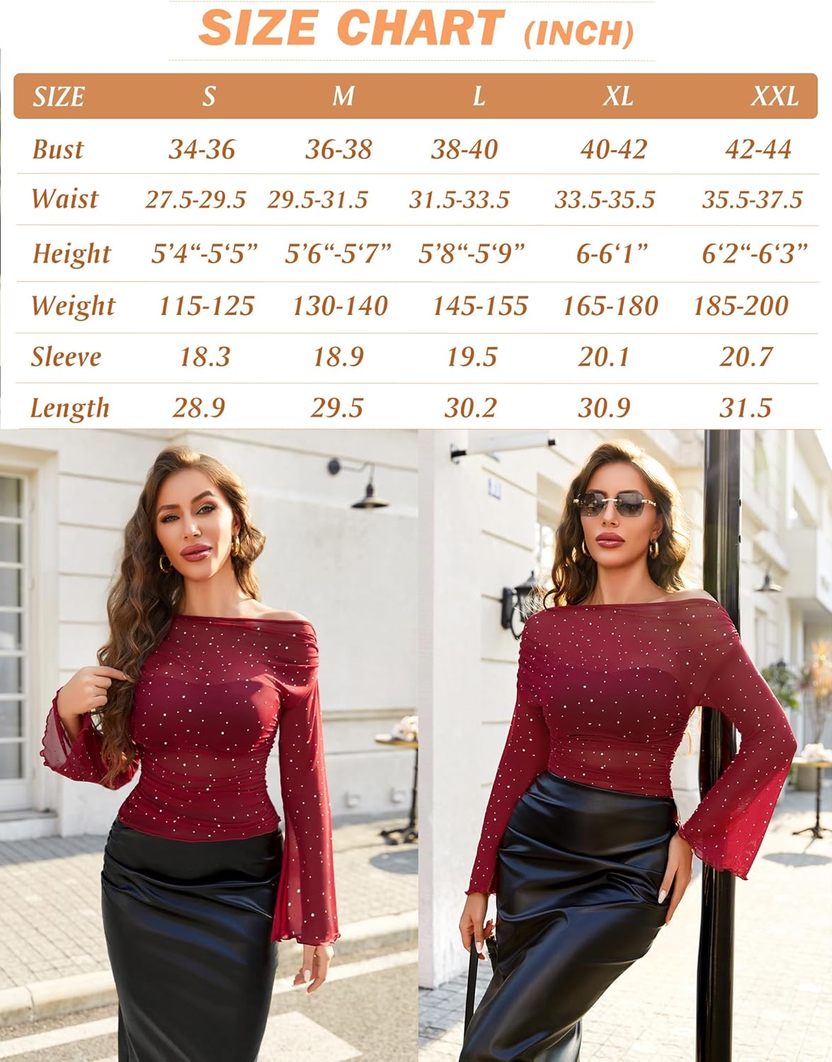 Mesh Top Long Sleeve Off The Shoulder Shirts